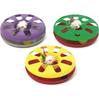 Hračka pro psa Hračka pro kočku Talíř plast oboustranný s míčkem 24cm KAR