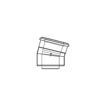 Kouřovod ALMEVA LIK koleno 15° - 80/125