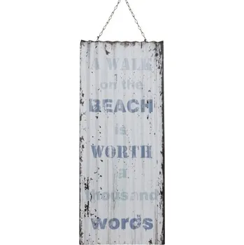 Plechová cedule Plechová cedule s nápisem