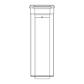 Kouřovod ALMEVA LIK trubka s hrdlem 1000mm 80/125