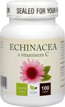 Přírodní produkt Natural Medicaments Echinacea s vitamínem C 100 tbl.