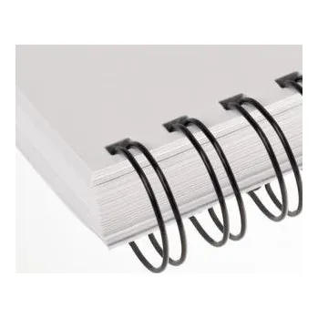 Vázací hřbet Drátěné hřbety 25,4 mm, černé, 2/1", 50ks v balení