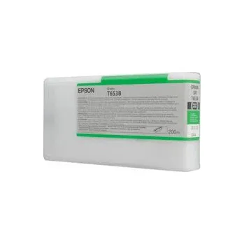 Epson zelený (green) inkoust, T653B00, objem tiskové náplně 200ml, pro barevnou inkoustovou tiskárnu / kopírku Epson Stylus Pro 4900