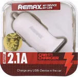 Autodobíječ USB mini Remax 2.1A bílý