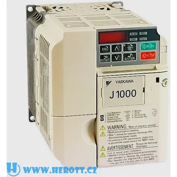 Frekvenční měnič YASKAWA J1000, měnič frekvence 1.5kW, typ CIMR-JCBA0010BAA