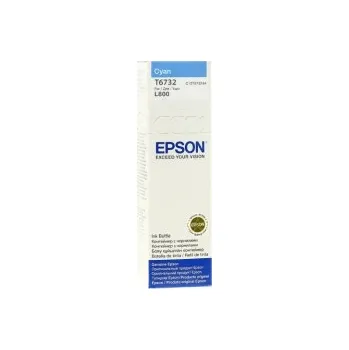Epson azurový (cyan) inkoust, T67324A, objem tiskové náplně 70ml, pro barevnou inkoustovou tiskárnu Epson L800