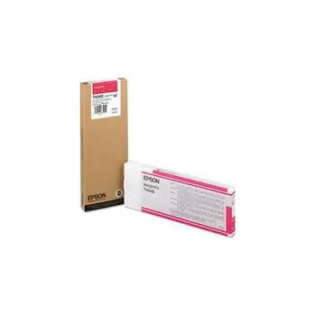 Epson purpurový (magenta) inkoust, T606B00, objem tiskové náplně 220ml, pro barevnou inkoustovou tiskárnu / kopírku Epson Stylus Pro 4800