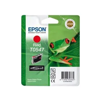 Počítačové příslušenství Epson červený (red) inkoust, T054740, objem tiskové náplně 13ml, pro barevnou inkoustovou tiskárnu / kopírku Epson Stylus Photo R800