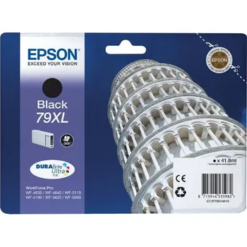 Epson černý (black) inkoust, T790140, objem tiskové náplně 41,8ml, pro barevnou inkoustovou tiskárnu Epson WorkForce Pro WF-4640 DTWF/5190 DW/5690 DWF