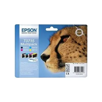 Epson sada inkoustů (cmyk), T071540, černá, azurová, purpurová, žlutá, objem tiskové náplně 23,5ml, pro barevnou inkoustovou tiskárnu / kopírku Epson Stylus D78/D92/D120