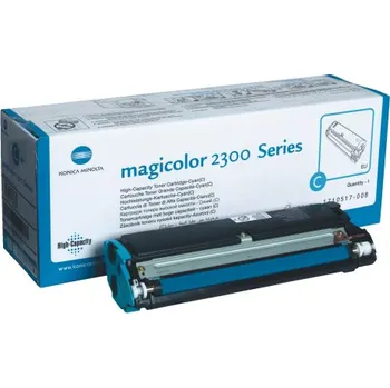 Minolta azurový (cyan) toner, MC2300-C, 1710517-008, 4500 stran při 5% pokrytí, pro Minolta Magic Color 2300