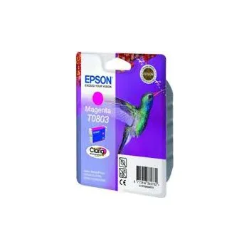 Epson purpurový (magenta) inkoust, T080340, objem tiskové náplně 7,4ml, pro barevnou inkoustovou tiskárnu / kopírku Epson Stylus Photo R265/R285