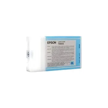 Epson světle azurový (light cyan) inkoust, T603500, objem tiskové náplně 220ml, pro barevnou inkoustovou tiskárnu / kopírku Epson Stylus Pro 7800