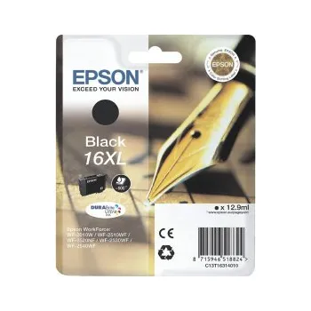 Epson černý (black) inkoust, T163140, objem tiskové náplně 12,9ml, pro barevnou inkoustovou tiskárnu Epson WorkForce WF 2010W/2510WF/2530WF/2540WF