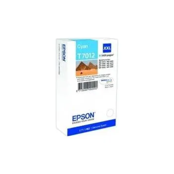 Epson azurový (cyan) inkoust, T701240, 3400 stran při 5% pokrytí, pro barevnou inkoustovou tiskárnu Epson WorkForce Pro WP-4015DN/WP-4025DW