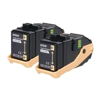 Počítačové příslušenství Epson černý (black) toner, S050609 (2xS-050605), 2x6500 stran při 5% pokrytí, pro barevnou laserovou tiskárnu Epson AcuLaser C9300D2TN/DTN/TN/DN/N/TNC