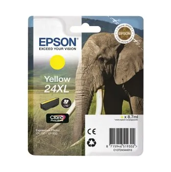 Počítačové příslušenství Epson žlutý (yellow) inkoust, T243440, objem tiskové náplně 8,7ml, pro barevnou inkoustovou tiskárnu Epson Expression Photo XP 750/850