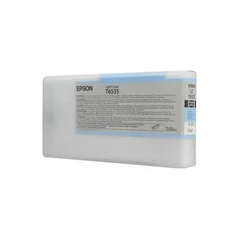 Epson světle azurová (light cyan) inkoust, T653500, objem tiskové náplně 200ml, pro barevnou inkoustovou tiskárnu / kopírku Epson Stylus Pro 4900