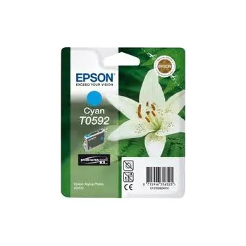 Počítačové příslušenství Epson azurový (cyan) inkoust, T059240, objem tiskové náplně 13ml, pro barevnou inkoustovou tiskárnu / kopírku Epson Stylus Photo R2400