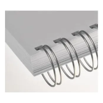 Vázací hřbet Drátěné hřbety 38 mm, stříbrné, 2/1", 20ks v balení