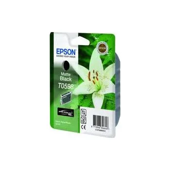 Epson matte black inkoust, T059840, objem tiskové náplně 13ml, pro barevnou inkoustovou tiskárnu / kopírku Epson Stylus Photo R2400