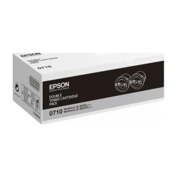 Počítačové příslušenství Epson černý (black) toner, S050710, 2x2500 stran při 5% pokrytí, C13S050710, pro černobílou laserovou tiskárnu Epson WorkForce AL-M200DN/DW, AL-MX200DNF/DWF