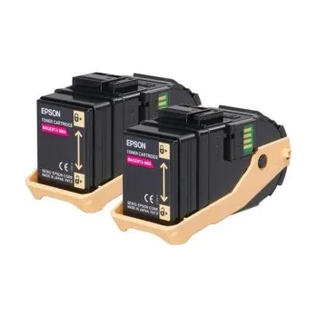 Počítačové příslušenství Epson purpurový (magenta) toner, S050607 (2xS-050603), 2x7500 stran při 5% pokrytí, pro barevnou laserovou tiskárnu Epson AcuLaser C9300D2TN/DTN/TN/DN/N/TNC