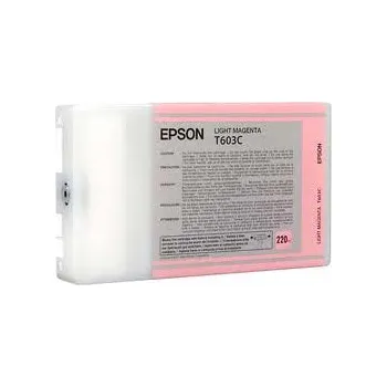 Počítačové příslušenství Epson světle purpurový (light magenta) inkoust, T603C00, objem tiskové náplně 220ml, pro barevnou inkoustovou tiskárnu / kopírku Epson Stylus Pro 7800/9800