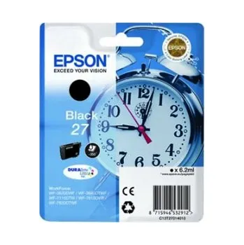 Počítačové příslušenství Epson černý (black) inkoust, T270140, objem tiskové náplně 6,2ml, pro barevnou inkoustovou tiskárnu Epson WorkForce WF-3620 DTWF/3640 DTWF/7620 DTWF