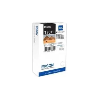 Epson černý (black) inkoust, T701140, 3400 stran při 5% pokrytí, pro barevnou inkoustovou tiskárnu Epson WorkForce Pro WP-4015DN/WP-4025DW
