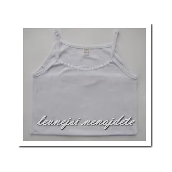 UNI Dámská bavlněná košilka s ramínky bílá Velikost: L