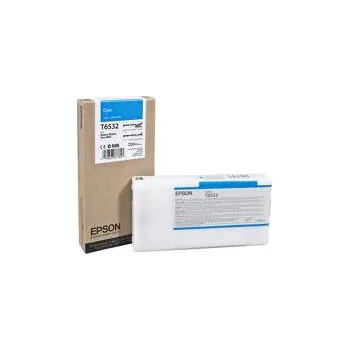 Epson azurový (cyan) inkoust, T653200, objem tiskové náplně 200ml, pro barevnou inkoustovou tiskárnu / kopírku Epson Stylus Pro 4900