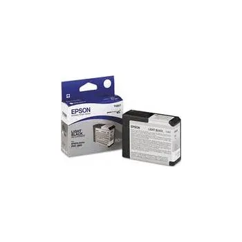 Epson světle černý (light black) inkoust, T580700, objem tiskové náplně 80ml, pro barevnou inkoustovou tiskárnu / kopírku Epson Stylus Pro 3800