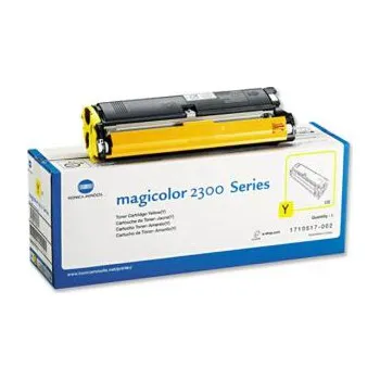 Minolta žlutý (yellow) toner, MC2300-Y, 1710517-006, 4500 stran při 5% pokrytí, pro Minolta Magic Color 2300