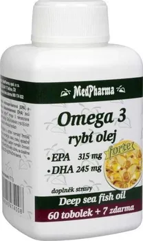 Přírodní produkt MedPharma Omega 3 rybí olej Forte