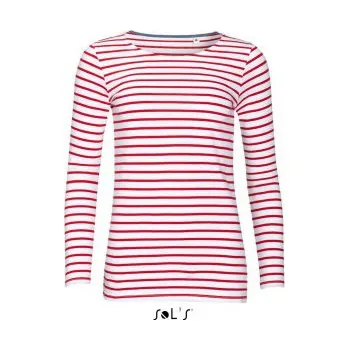 Dámská mikina Dámské pruhované tričko s dlouhým rukávem MARINE SOLS (trika dlouhé rukávy)