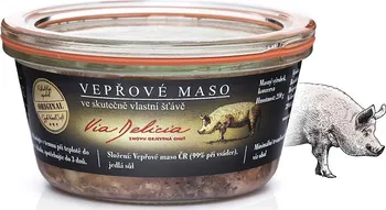 Via Delicia Vepřové maso ve skutečně vlastní šťávě 210 g