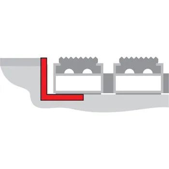 Rohožka Hliníkový rám pro čistící zóny - 25 x 25 x 3 mm