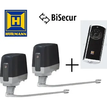 HÖRMANN VERSAMATIC 2 BISECUR POHON PRO DVOUKŘÍDLOU BRÁNU DO 4M PRŮJEZDU, DÁLKOVÝ OVLADAČ HS5 BS