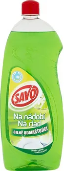 mycí prostředek Unilever Savo na nádobí Limetka a Jasmín 1 l