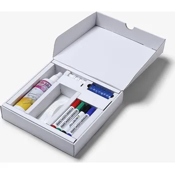 Set magnetů, fixů, magnetů a houbičky na tabule