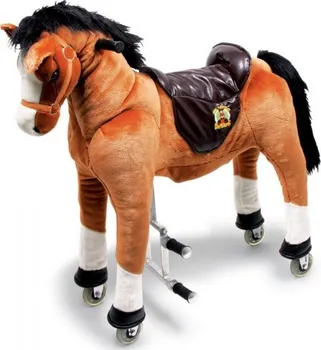 Houpací kůň Legler Pohyblivý dětský jezdecký kůň na kolečkách Blesk
