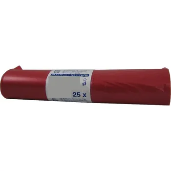 Pytle na odpadky Pytel na odpad typ 80 LDPE 70x110 červený 120 litrů 25ks