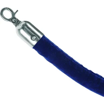 Informační tabulka Modrý provaz na barierový sloupek, chromové koncovky