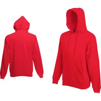 Pánská mikina Fruit Of The Loom Hooded Sweat červená