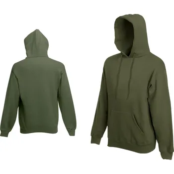 Pánská mikina Fruit Of The Loom Hooded Sweat Khaki