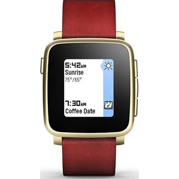 Chytré hodinky Pebble Time Steel Smartwatch 