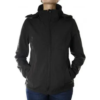 Dámská softshellová bunda Brekka - SOFTSHELL HOODED WOMAN - BLK