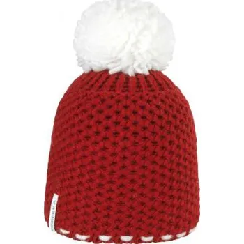 Čepice Brekka - SKI SOLID PON JR - RED