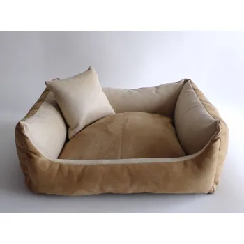 Pelíšek pro psa DELUXE Pelíšek pro psa - světle hnědá – karamel / světle hnědá – karamel / krémová